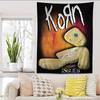 Rock Band K-Korn Anime Tapestry Hippie Flower Wall Carpets Dorm Decor Cheap Hippie Wall Hanging