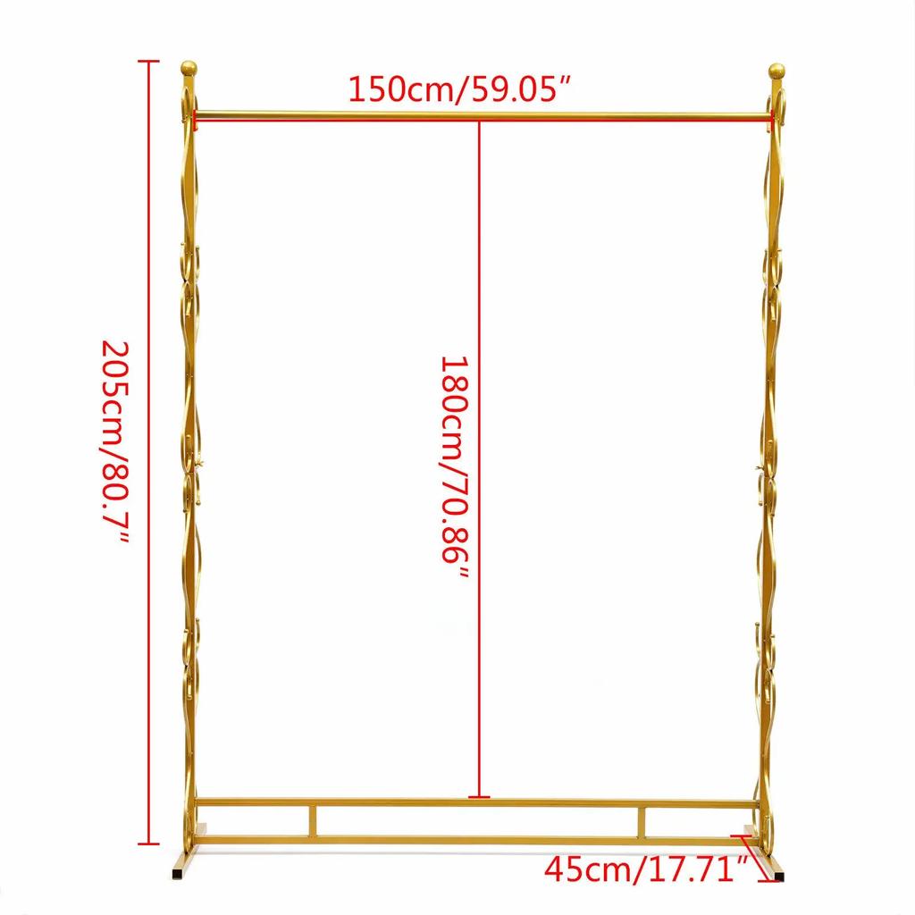 Floor-Standing Garment Rack – Stylish Clothes Rack for Wedding Dresses & Daily Wear