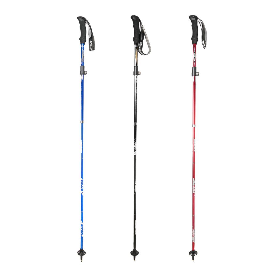 5-Section Folding Hiking Poles - Lightweight Aluminum Trekking Sticks, Non-Slip Portable Walking Poles for Men and Women