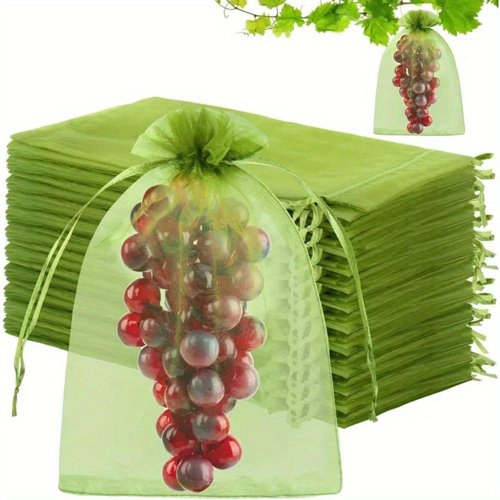 20PCS Reusable Fruit Protection Bags, Garden Orchard Netting Protector, Breathable Mesh Drawstring Bags for Fruits Vegetables,