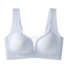 Thin soft support gathering anti-sagging no steel ring fixed cup no trace summer bra