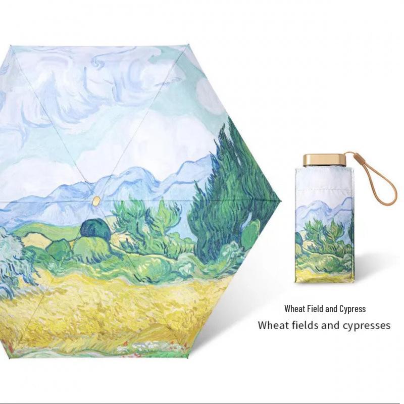 

Компактный двусторонний зонт для защиты от солнца и дождя с УФ-защитой, ультралегкий и портативный для солнечных и дождливых дней