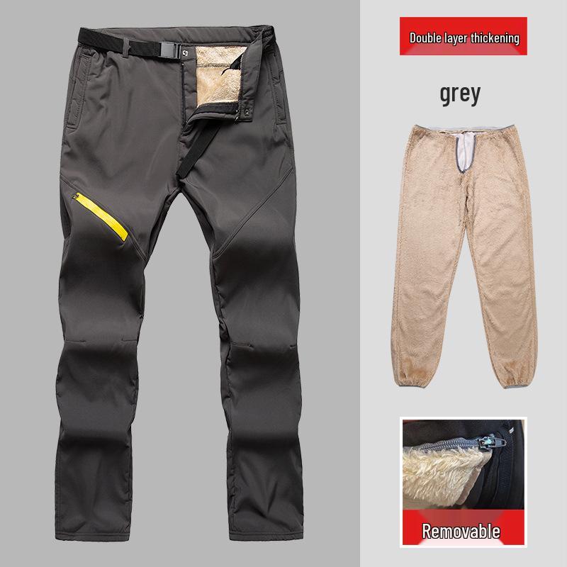 Unisex Softshell Waterproof Fleece Climbing Pants for Autumn/Winter