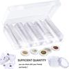 10/100p 21-46mm Transparent Plastic COINN Holder COINN Collecting Box Case for COINN Storage Capsules Protection Boxes Container