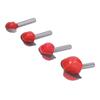 4Pcs Bowl Router Bit Ball Bearing Dish Carving CNC Milling Cutter Arc Digging Trimming Tool