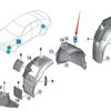 BMW 5 Series G30/G31 Front Wheel Arch Liner (Part: 51717340795, 51717340796)