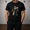 Retro Console Robot T-Shirt, 90s Gaming Graphic Tee, Nintendo Sega Gamer Apparel