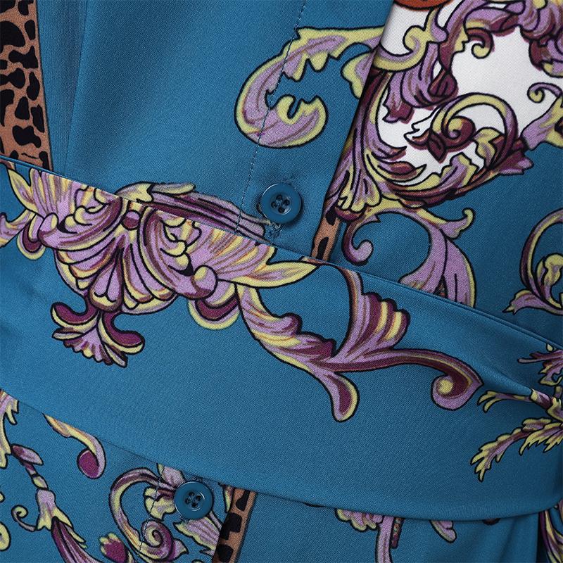 Women Lapel Collar Long Sleeve Floral Printed Casual Long Shirt Dresses