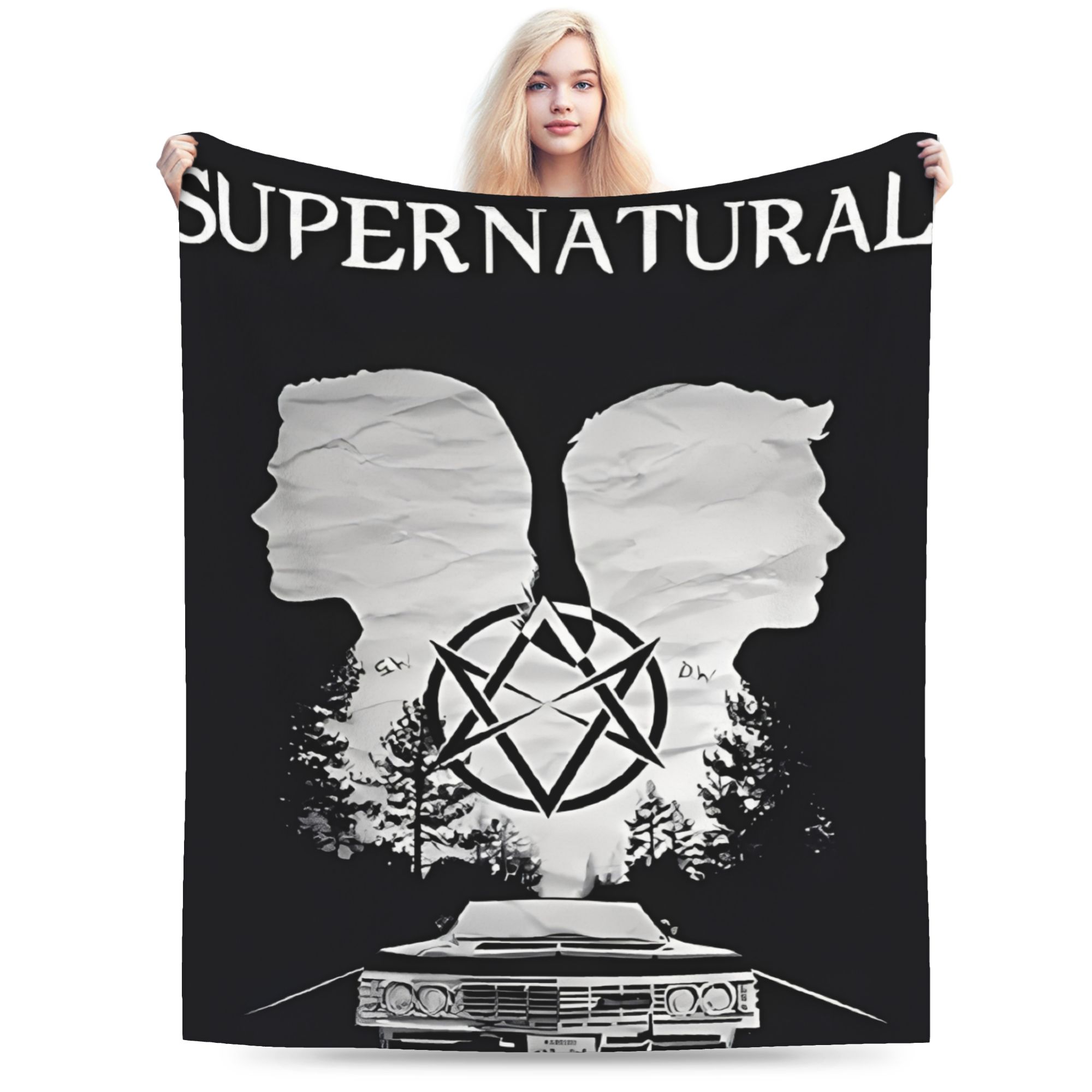Supernatural Dean Winchester Blanket Soft Graphic Plush Throw Blanket For Child Outdoor Flannel Bedspread Bed Cover 130x150cm