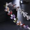 Emmaya Vendita Braccialetti a Catena Lussuosi Multicolore Zircone Cubico Intarsio Charms Braccialetto da Polso Sposa Per Donne Nuziale Gioielli Nuziali Lusso Catena