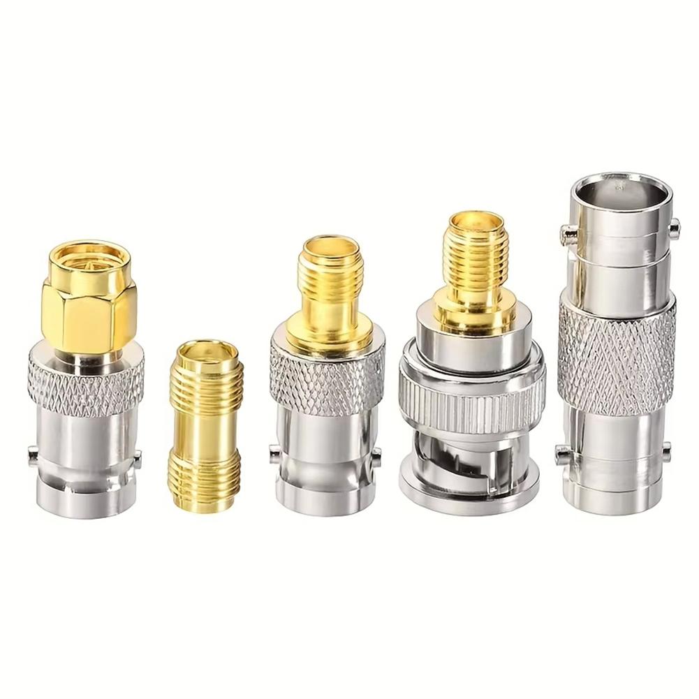 Premium 150mm For SMA Male to BNC Male Cable with 5 Piece Coaxial Adapter Set for Reliable Wireless Connections