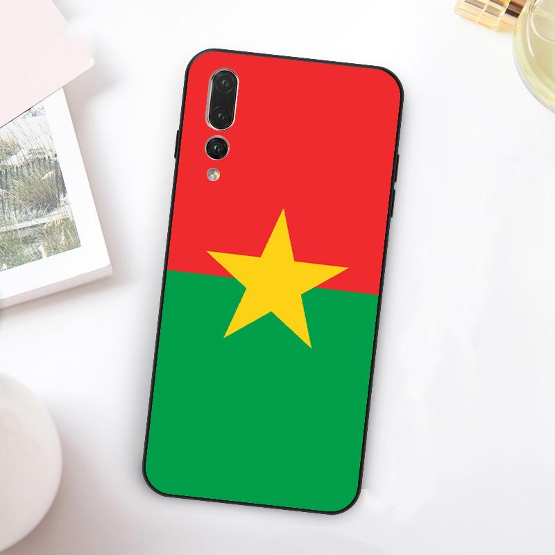 

Burkina Faso Flag For Huawei Nova 5T 9 10 SE 7i 8i 11i 12i Y73 Y90 Y70 Y72 Y61 Y91 Y60 P20 P40 P30 Lite Case Huawei Nova 9