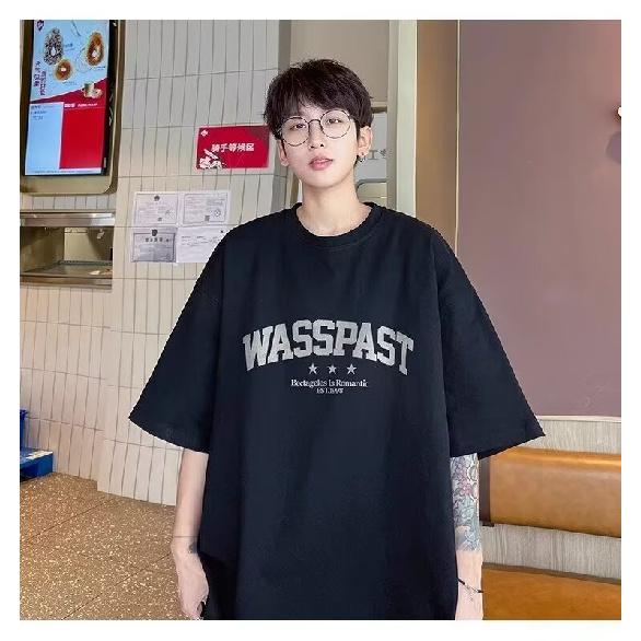 Nové tričko s krátkým rukávem pro muže v létě, trend v korejském stylu, jednoduchý top s polovičním rukávem, volné tričko značky Hong Kong