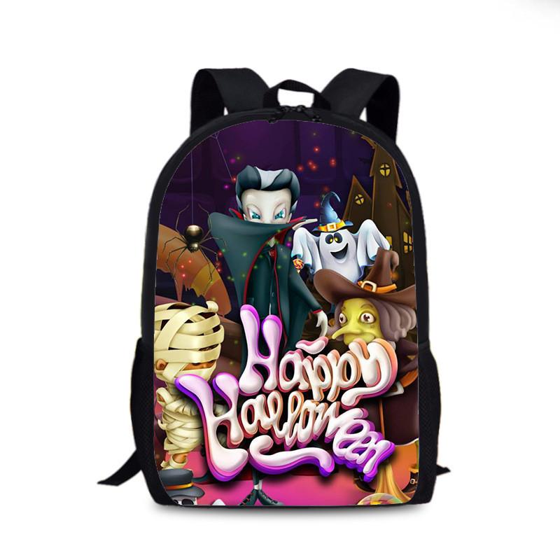 Halloween Fledermaus Kürbis Rucksack Aus Nylonmaterial Für Den Täglichen Gebrauch Und Street Style