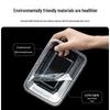 Disposable Rectangular Plastic Takeaway Boxes with Lids