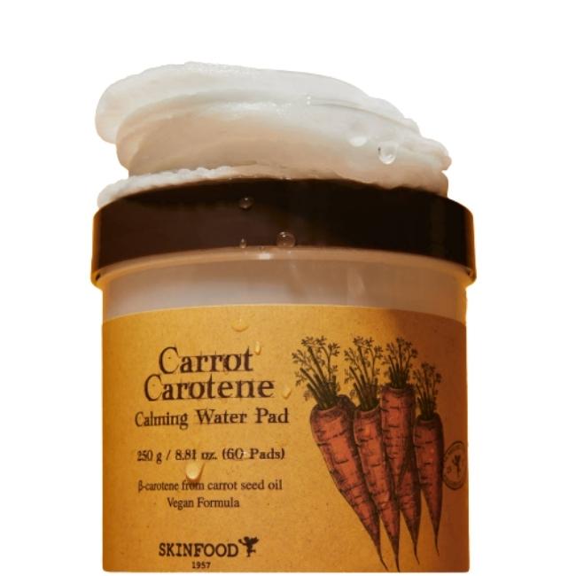 [SKINFOOD] Carrot Carotene Calming Water Pads Soothing Toner Pads for Sensitive Skin 250g 60 Pads