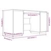 White Desk 140 x 50 x 75 cm Solid Pine Wood