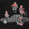 Vans X Peaches Collaboration American Vintage Motorcycle Print Cool Round Neck Long Sleeve T-Shirt Unisex Tops Black VN000FPEBLK