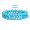 2Pcs/Set Bracelets For Women Natural Stone Bracelet Set Agates 8mm Beads Bangle Turquois Crystal Bracelet Me… More
