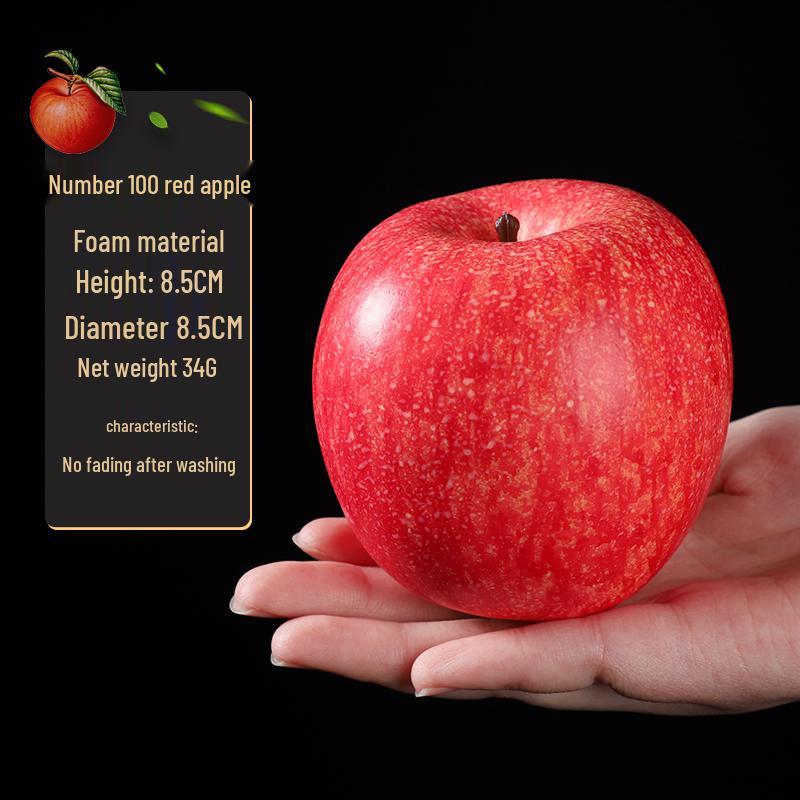 Plastic Apple Fruit and Vegetable Teaching Aid Prop Figurine for Early Education Display
