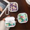 Clear Earphone Cases Cover With Hook Case For Samsung Galaxy Buds 2 4 Pro 4Pro Live 2Pro 3 FE 3Pro Cartoon Flower