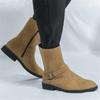 Fashion Winter New Fashion Men's Pointed Suede Leather Chelsea Ankle Boots  Male Casual Luxury Brand High-top Shoes Zapatos Hombre