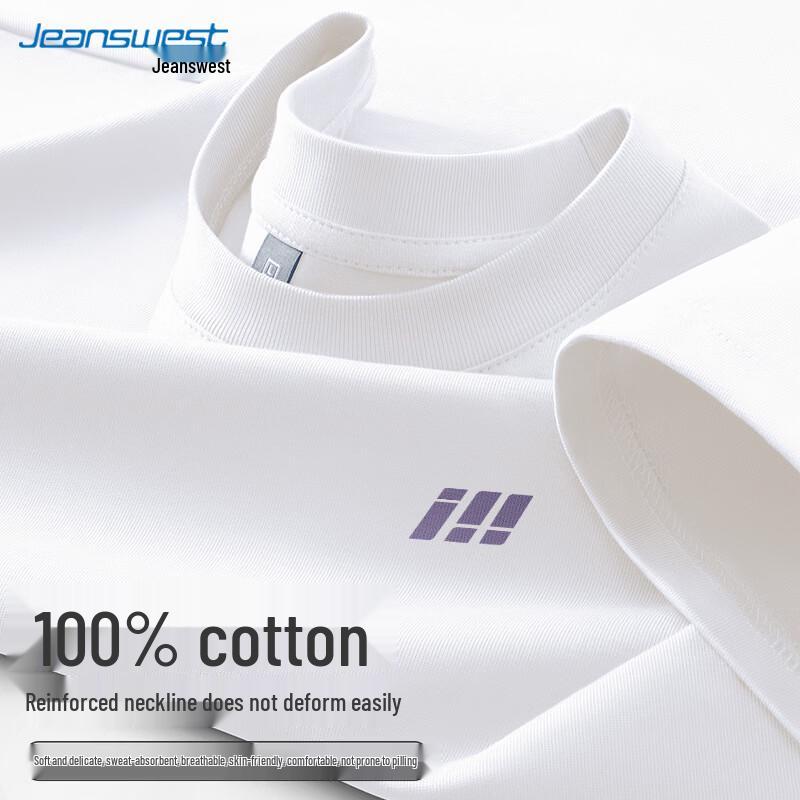 Jeanswest Men s Summer Casual Cotton Short Sleeve T-Shirt L