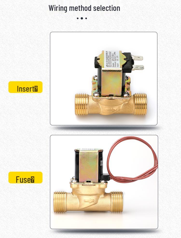 Hochtemperaturbeständiges Kupfer Edelstahl Magnetventil 12V/24V/220V für Wasser Ein- und Auslass