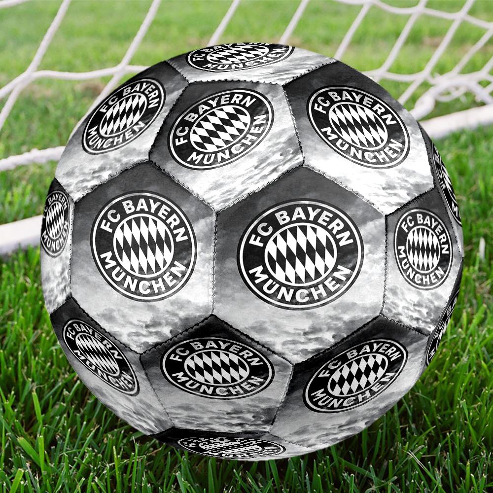 1pc Bayern Munich Emblem Size 5 Soccer Ball PVC Football Sports Matches Training Outdoor Games Beach Elastic Balls 07c112