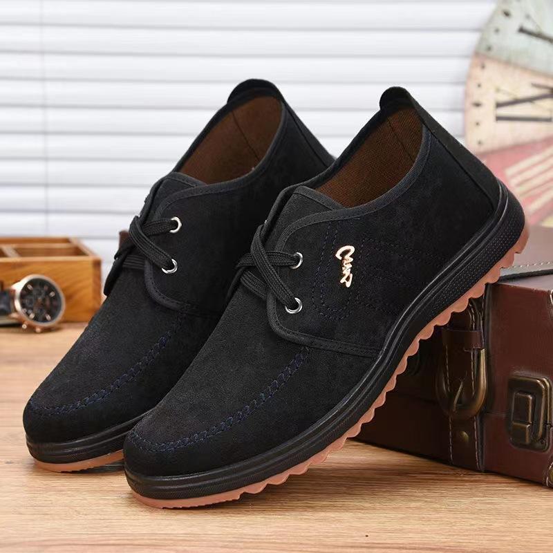 Men's net shoes new spring breathable light casual shoes men's Korean version summer running trendy shoes men's small black shoes