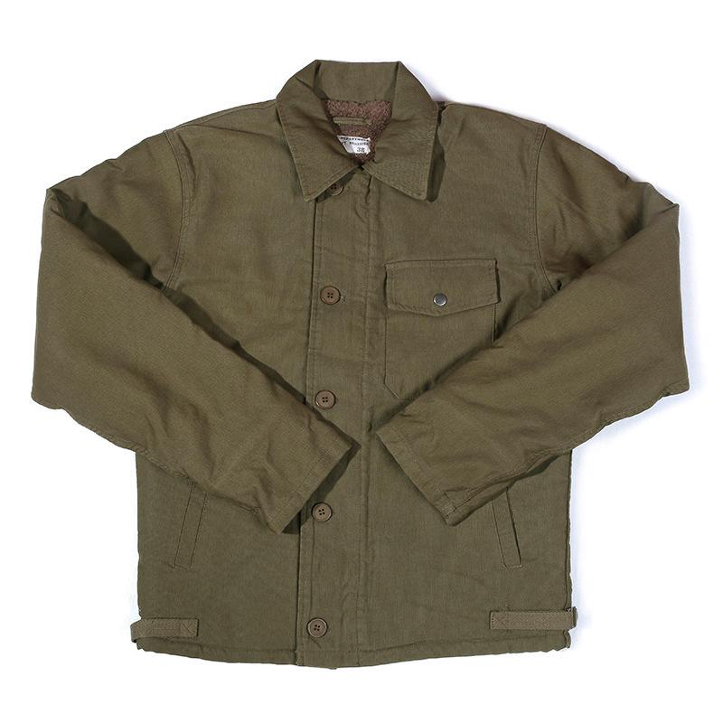 OKONKWO A-2 Men s Thick Wool & Cotton Deck Jacket XXL