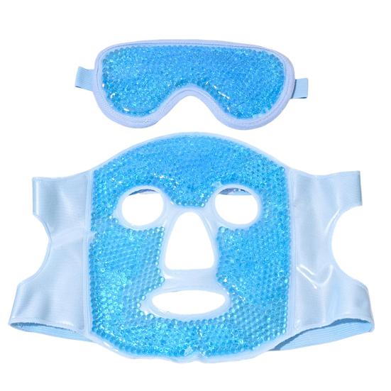 

Ice Face Masque for Puffiness Dark Circles Eye Bags Reusable Cold Pack Eye Cover Hot Cold Therapy Masque for Home Travel School Office синій