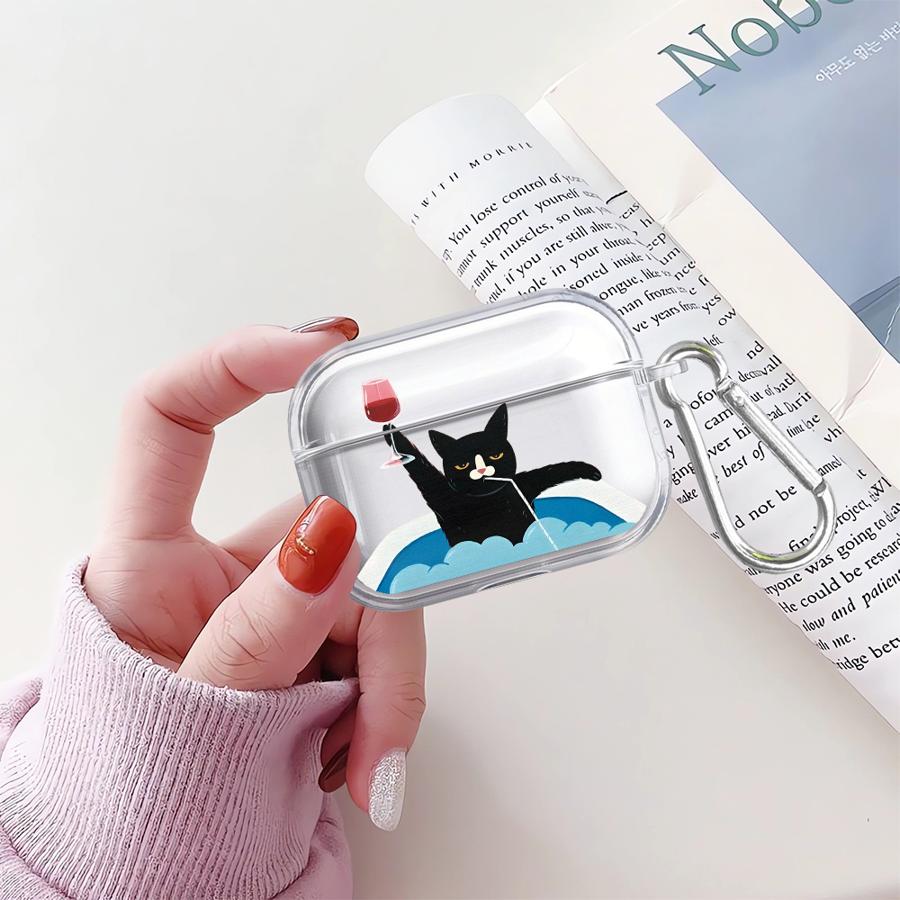 Fashion Kitten Case For Airpods 2 4 Pro3 Pro2 Pro 3 1 Clear Earphone Cases Cover