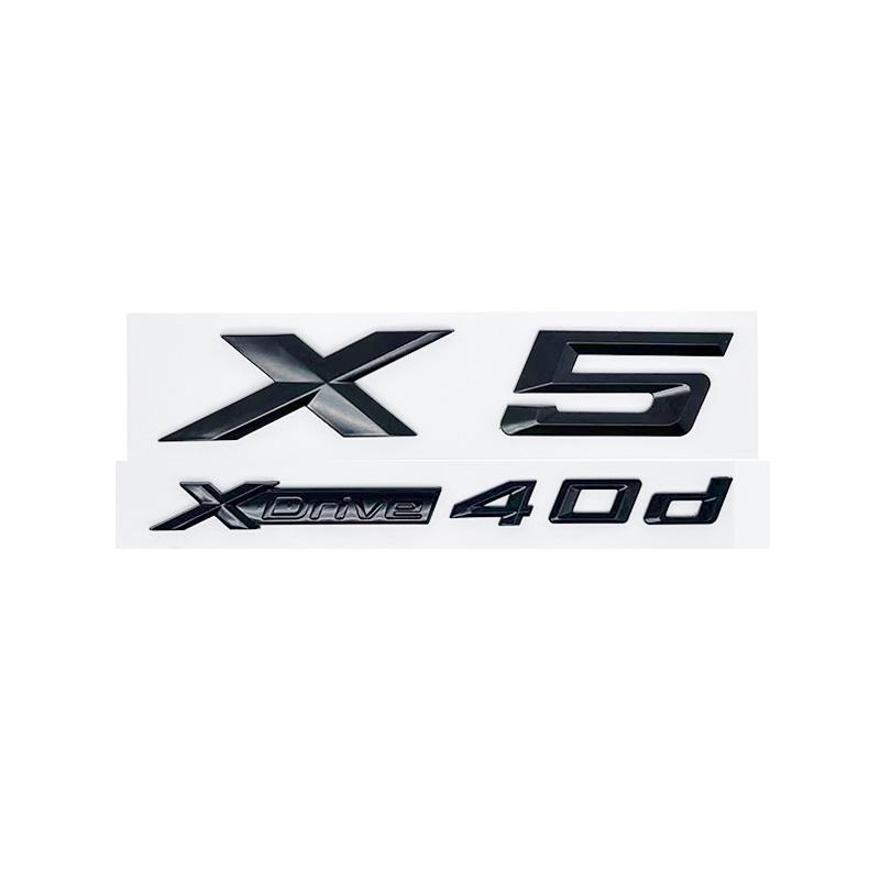 New Style XDrive Alphanumeric Trunk Emblem Sticker for BMW X5 - 28i 30i 35i 40i 48i 50i 30d All-Wheel Drive Badge