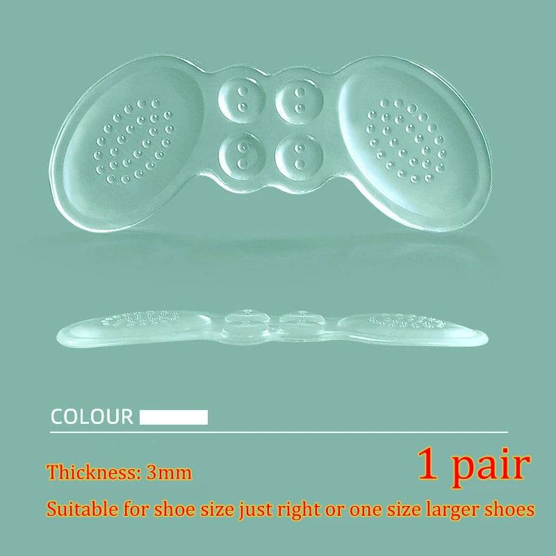 

1 Pair Silicone Heel Sticker Pads High Heels Gel Insoles Pain Relief Anti-wear Foot Care Inserts Adjust Size Protector Cushion
