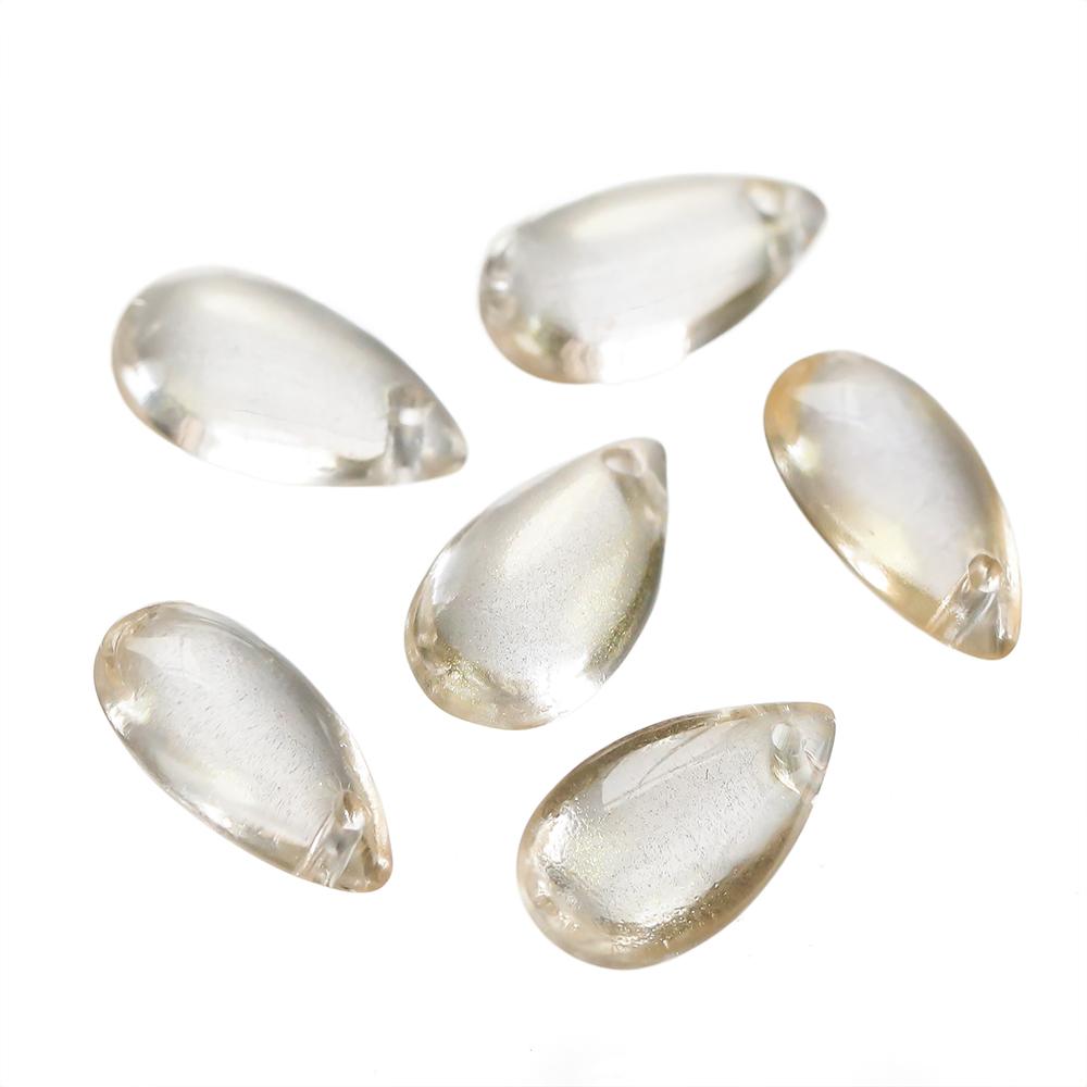 10pcs 8*14mm Water Drop Shaped Glass Pendants Czech Loose Spacer Beads For DIY Crafts Necklace Bracelet Charm Jewelry Making