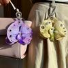 Exquisite Phalaenopsis Orchid Lily Keychain Creative Simulation Flower Bag Pendant  Backpack Decoration Accessories Gifts
