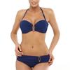 European and American Bikini Split Solid Color U-shaped Decorative Swimsuit