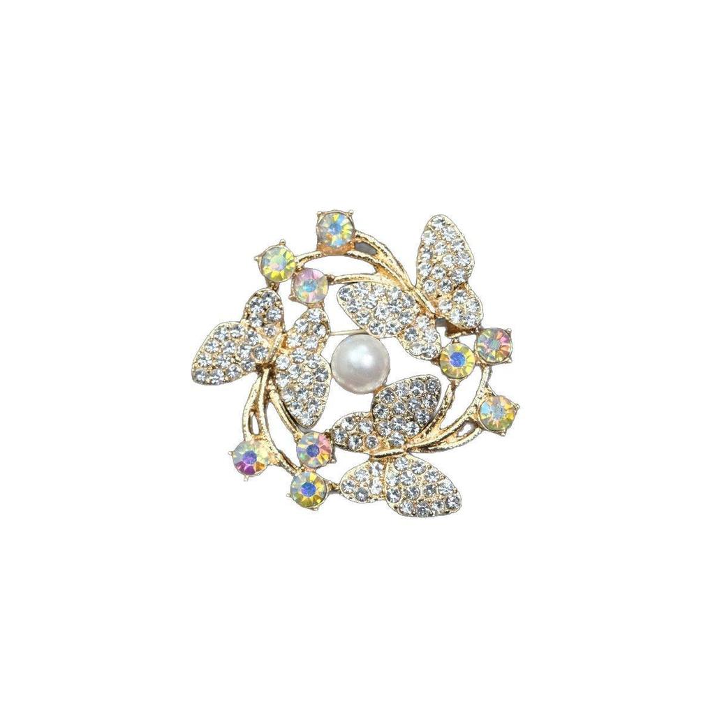 Chinese Butterfly Corsage Brooch: Elegant Women's Anti-exposure Pin - High-end, Versatile, and Stylish Accessory.