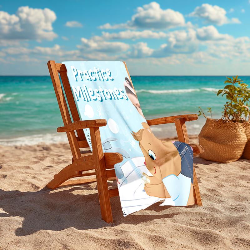 1pc Ms Rachel4 Beach Towel, Comfortable and Thick, and Swimming/Bath/Picnic/Camping Towel, Suitable for Seaside Beaches