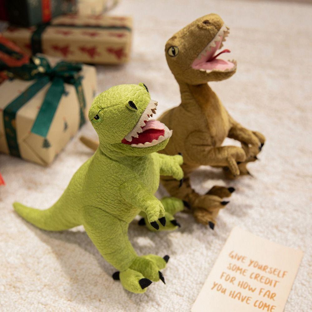Velociraptor Dinosaurs Plush Pillow Tyrannosaurus Rex Simulation Stuffed Doll  Birthday Gifts