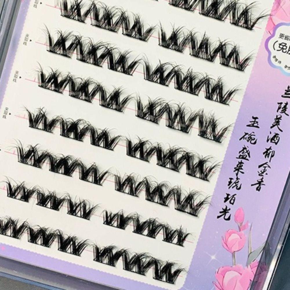 Dense Individual Cluster Eyelashes 60/72Clusters Segmented Eyelashes Bundles  DIY