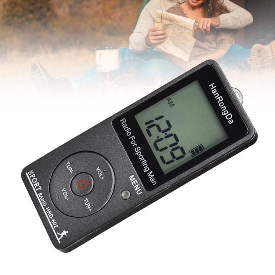 HRD-602 Digital Radio Mini Easy to Operate LCD Display FM/AM Portable Pocket