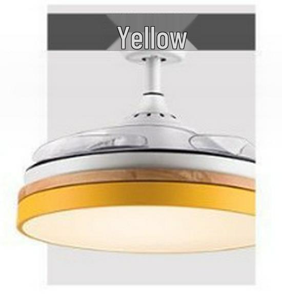 Smart LED Ceiling Fan Light for Home and Study - Modern Design for Bedroom or Restaurant