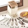 Angled Multi-Functional Knife Block with Drainage