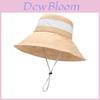 Fashion Korean Style Wide Brim Sun Hat With Mesh Splicing For Outdoor Travel Women