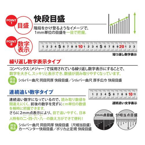 Niigata Seiki SK Made in Japan Silver Curved Ruler, Red Dragon, Quick Graduations, 30cm Square Thickness, SC-30CKD