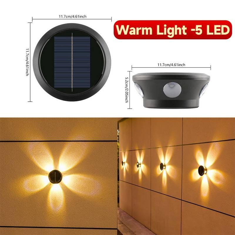 3-6Led Light Solar Light Outdoor Waterproof Garden Wall Lamp Decoration Fence Light Wall Light