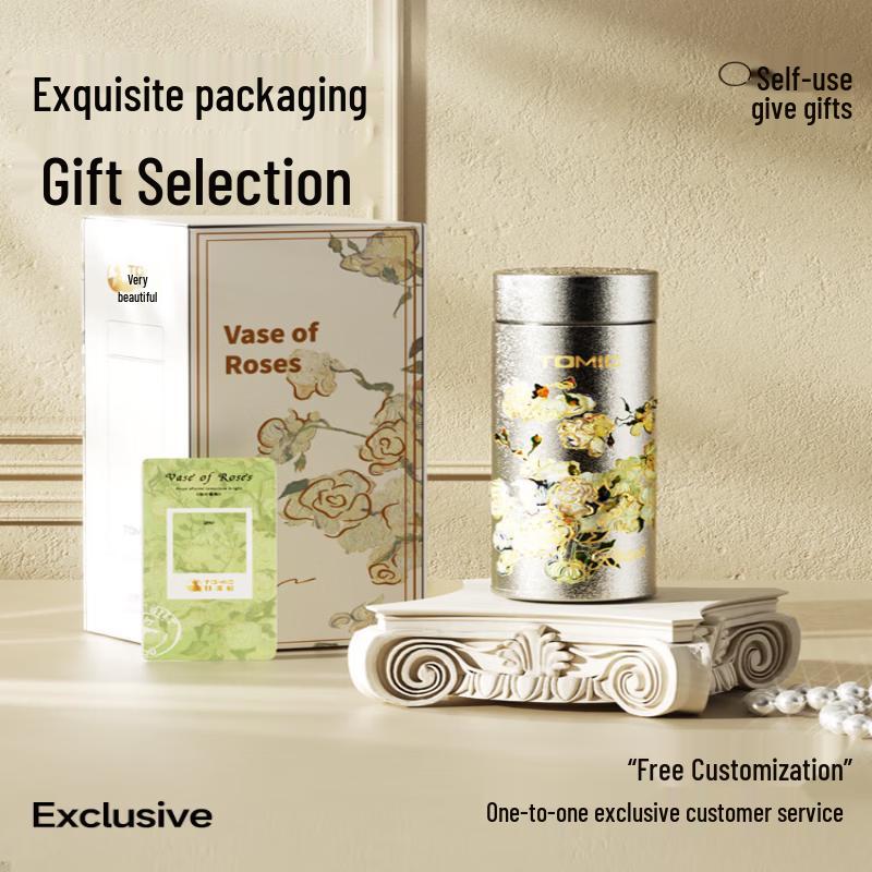 TOMIC Van Gogh Series Pure Titanium Insulated Water Bottle 260ml