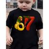 6 7 Six Seven Funny Italian Brainrot Kids Gamer Meme T-Shirt for Boys T-Shirt Short Sleeve Tops Fashion Y2k Children's Clothing